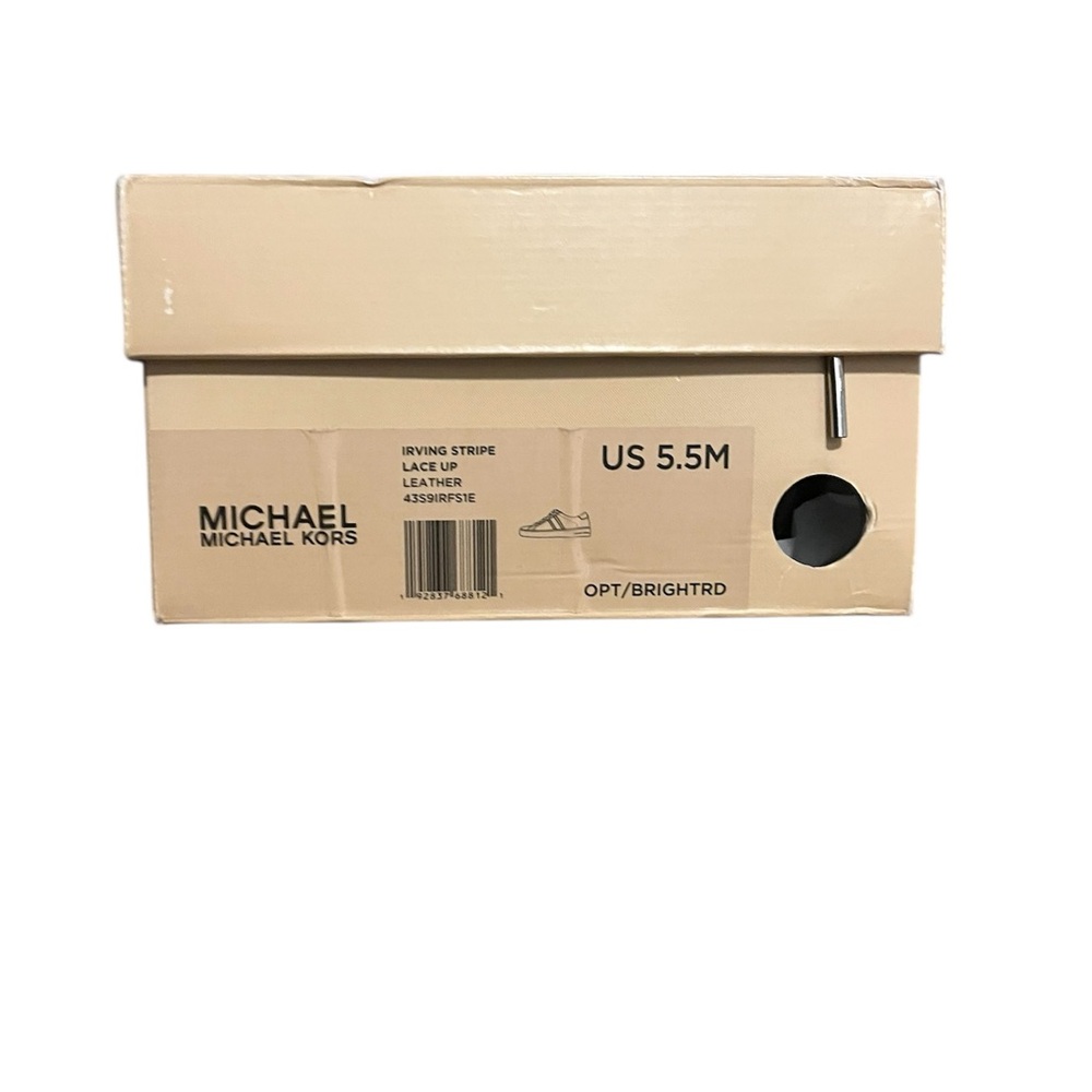 Michael Kors NWT Irving stripe lace up leather Sneakers - Picture 2 of 6